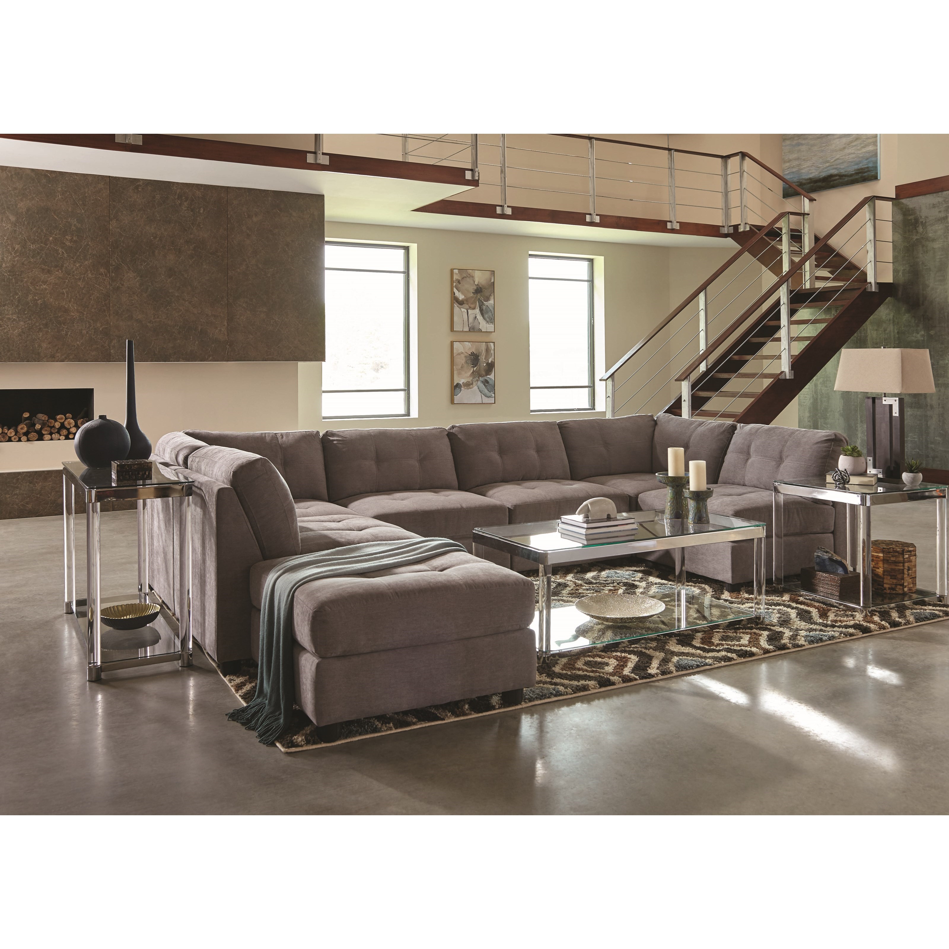 Coaster Claude Contemporary Sectional Sofa Dream Home Interiors